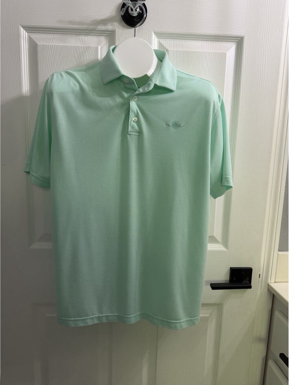 Aileron Golf Club Men’s Polo Shirt Medium Mint Green Lake Suzy FL Sunseeker